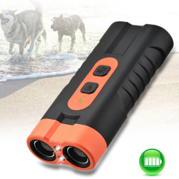 Rechargeable Ultrasonic Pet Dog Repeller Remote Control with LED Flashlight Dog Training Repellents Anti Barking Professional