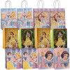 12-60 шт., бумажный мешок для конфет Disney Six Princess, детский декор для дня рождения, принцесса, Белоснежка, Белль, Золушка, Аврора, подарочная коробка