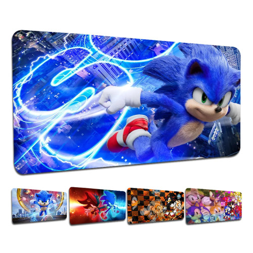 3D аниме S-Sonic The Hedgehog 80x30 см XL Lockedge офисный студенческий игровой утолщенный большой коврик для письма нескользящий коврик для мыши