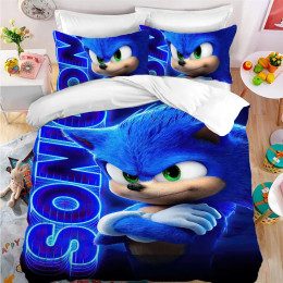 Комплекты постельного белья GameS S-Sonic Comforter Queen, комплект постельного белья, пододеяльник, рождественские украшения, пододеяльники, простыни, полный двойной размер