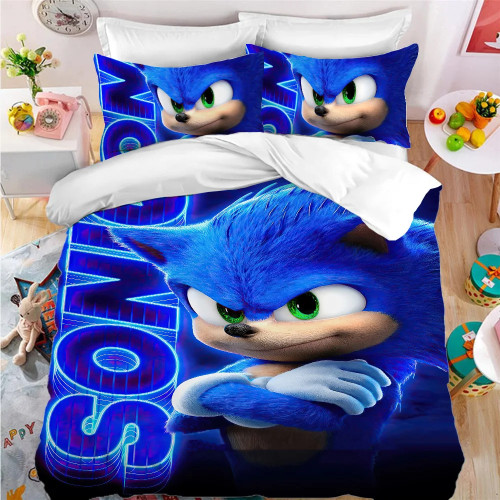 Комплекты постельного белья GameS S-Sonic Comforter Queen, комплект постельного белья, пододеяльник, рождественские украшения, пододеяльники, простыни, полный двойной размер