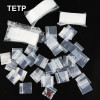 TETP 500 шт. прозрачные мини-сумки на молнии, утепленные портативные ювелирные изделия для дома и путешествий, хрустальные подарочные пакеты для хранения, оптовая продажа