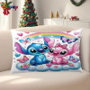 Наволочка с мультяшным принтом Disney Stitch и Angel: наволочка для дивана «Волшебная смесь любви и цвета», односторонняя печать