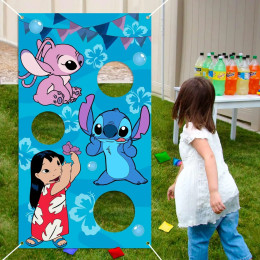Lilo Stitch Toss Party Games висит баннер открытый метательный игровой фон детский фон для дня рождения