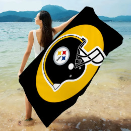 PittsburghS SteelerS Большие пляжные полотенца из микрофибры Быстросохнущее полотенце Песочные пляжные полотенца Полотенце для бассейна для путешествий Плавание в бассейне Йога
