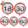5 шт./лот 18, 30, 40, 50, 60 украшений для вечеринки в честь Дня Рождения, гелиевые шары, юбилейный день, алюминиевый пленочный шар, вечерние шары для душа