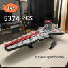 MINISO Wars Stars Battle Самый большой венатор-класс Republic Attack Cruiser 75367, сборная модель-головоломка для взрослых, подарки на день рождения