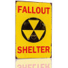 Оловянная вывеска Fallout Shelter, декор Fallout, металлический плакат, декор для гаража, знак «Пещера человека», 8x12 дюймов