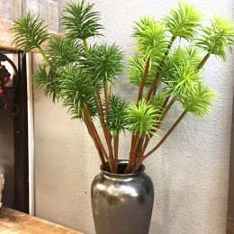 68 см 5 вилок искусственные растения Podocarpus зеленые декоративные ветки цветочная композиция и трава офисный отель домашний декор реквизит