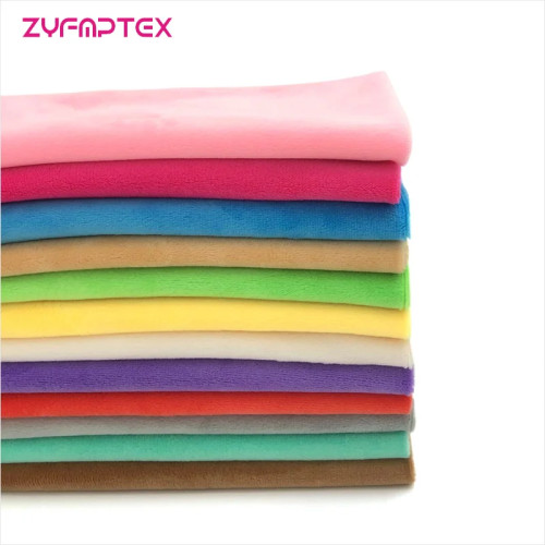 ZYFMPTEX 1 шт. ткани Minky для шитья DIY ручной работы домашний текстиль ткань для игрушек плюшевая ткань в стиле пэчворк сплошной цвет стиль 45*50 см