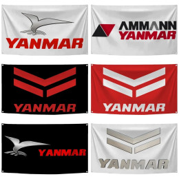 2 × 3 фута, 3 × 5 футов, флаг Yanmars из полиэстера, цифровая печать, для гоночных автомобилей