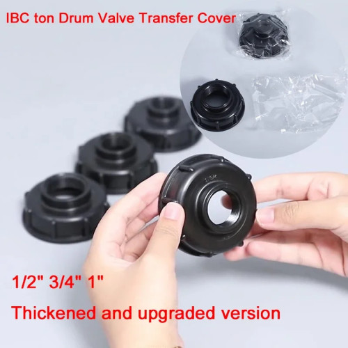 Прочные фитинги резервуара для воды IBC S60X6, резьба до 1/2"3/4"1"соединитель садового шланга, сменный адаптер клапана резервуара IBC
