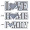 Силиконовая форма Love Home для семьи, форма с надписью Love, формы для эпоксидной смолы, художественные ремесла, Au06 20, Прямая поставка
