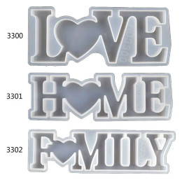 Силиконовая форма Love Home для семьи, форма с надписью Love, формы для эпоксидной смолы, художественные ремесла, Au06 20, Прямая поставка