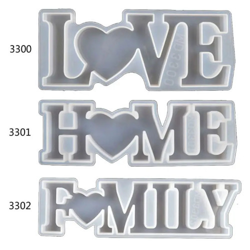 Силиконовая форма Love Home для семьи, форма с надписью Love, формы для эпоксидной смолы, художественные ремесла, Au06 20, Прямая поставка