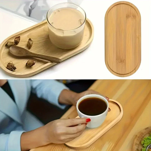 Поднос для хранения, бамбуковый коврик для чашки чая, стеллаж для хранения ювелирных изделий, поднос для сочных изделий, сделай сам, подставка для дома, ванной комнаты, кухни, подносы для хранения