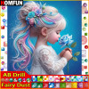 HOMFUN Fairy Dust AB Diy полная квадратная круглая дрель 5D алмазная живопись Алмазная вышивка"Портретная девушка"домашний декор подарок