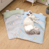 Летний охлаждающий коврик для домашних животных – ледяная шелковая кровать для собак и кошек, дышащая противоскользящая подушка для горячей погоды, удобная моющаяся для маленьких и средних размеров