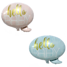 1 шт., детский воздушный шар «Hello Baby», 58 х49 см