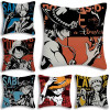 Аниме ONE PIECEs L-Luffy Solons наволочки мультфильм диван декоративный домашний двусторонний принт короткий плюшевый милый чехол для подушки