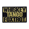 Забавная вышитая нашивка для танго Foxtrot, аппликации с застежкой-липучкой, вышитая нашивка для одежды, кепки