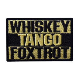 Забавная вышитая нашивка для танго Foxtrot, аппликации с застежкой-липучкой, вышитая нашивка для одежды, кепки