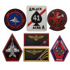 США A41 черный значок на руку эскадрильи Aces Top Gun тактические военные вышитые нашивки эмблемы значки для курток