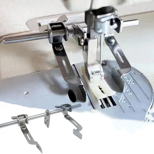 Двойная направляющая Lockstitch, линейка для стежки, левая и правая линейные позиционеры, направляющая шва, прижимная лапка, двусторонняя прижимная лапка для самолета