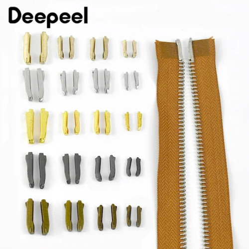 10/30 комплектов Deepeel 3 # 5 # 8 # 10 #   Металлические нескользящие застежки-молния, ремонтный комплект для пальто, одежда, стопор для молнии, аксессуары для шитья и рукоделия