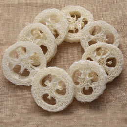 Натуральные ломтики люфы Luffa, инструменты для мыла ручной работы, чистящая губка, держатель для мыла для лица, 100 шт.