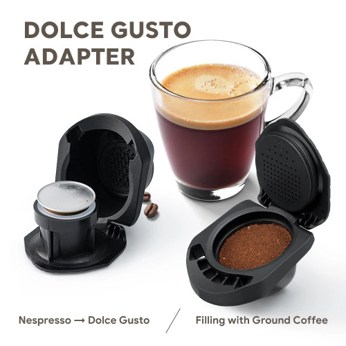 Многоразовый адаптер для капсул для кофейных капсул Dolce Gusto, преобразователь, совместимый с аксессуарами для машины для кофе Genio S маленького XS