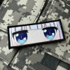 Значок Kobayashi's Maid Dragon Kanna Kamui для морального духа, милая нашивка с глазами для девочек, с принтом на липучке, рюкзак, аниме-наклейка с персонажами