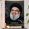 Ливан Hassan Nasrallah висит богемный гобелен богемные настенные гобелены Мандала кавайный декор комнаты