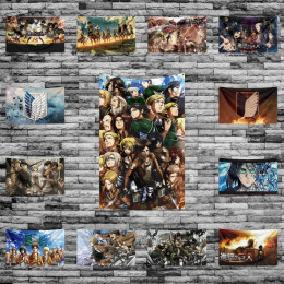 3x5 футов A-Attack-TitanS флаг полиэфир цифровая печать баннер для гаража настенное украшение для наружной двери с латунными Люверсами