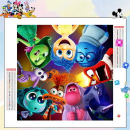 Алмазная мозаика Disney, мультяшная картина с изображением героев мультфильмов, радость, полный набор для вышивки крестиком, персональный подарок