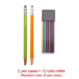 12Pcs Tailors Sewing Marker Pencil Chalk Refiils Reusable Color non cutting replaceable pen core DIY Craft Sewing Accessories