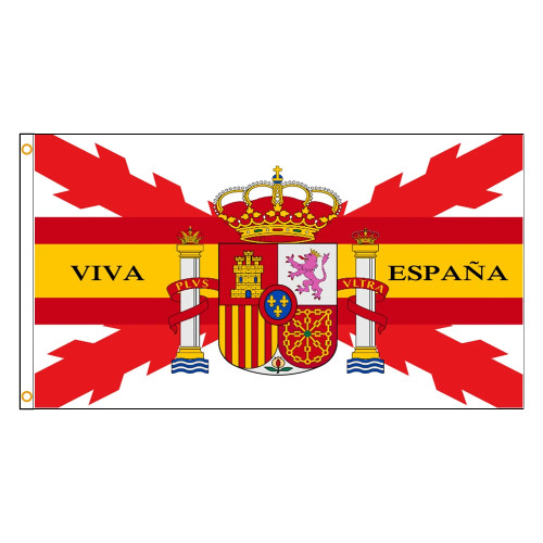Флаг Испании 3 Х5 футов, крест бордового цвета, испанский армия Viva España