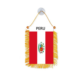 Прямая доставка, украшение для окна автомобиля, вымпел с овсянкой, флаги PERU