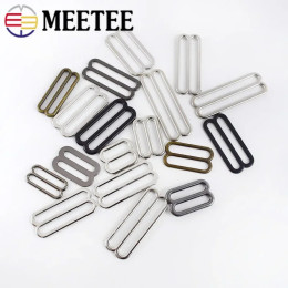 30 шт. Meetee 6-50 мм, металлические 8-образные трехскользящие пряжки, кольца для бюстгальтера, ползунки, ремешок, регулируемый крючок, пряжка, Clsap, сумки «сделай сам», аксессуары для одежды