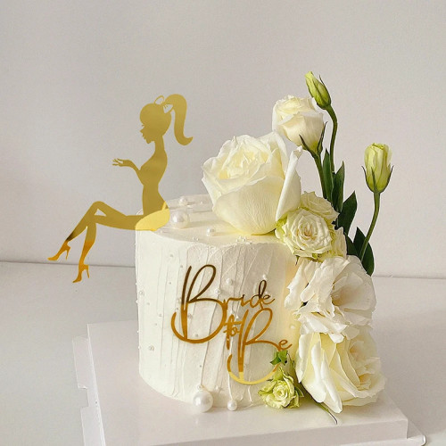Топпер для торта Bride To Be Party, розовое золото, серебро, акриловый топпер для торта, свадебный душ, десертные украшения для десерта для девичника