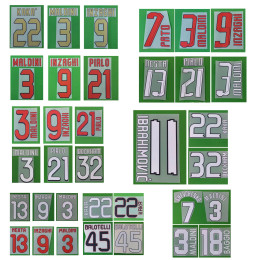 Retro Nameset Printing 2004 2006 2008 2010 2012 2013 DIY CUSTOMIZE NAME NUMBER Heat Transfer Soccer Patch Badge