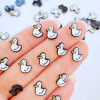 50 шт. новая милая 7*9 мм Смола мини утенок плоская спина, кабошон скрапбук Kawaii DIY украшения Аксессуары