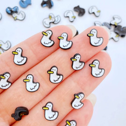 50 шт. новая милая 7*9 мм Смола мини утенок плоская спина, кабошон скрапбук Kawaii DIY украшения Аксессуары