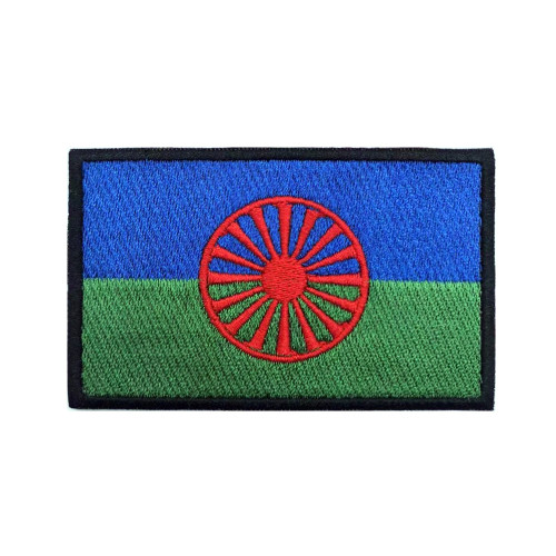 Нашивки с нашивками Rom Gypsy Romani, вышитая нашивка на липучке, утюг на вышивке, значок в стиле милитари в полоску