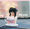 5,5 см аниме встряхивание груди Kanako Kawaii фигурку сексуальная девушка ПВХ коллекция модель куклы игрушки для автомобиля компьютерный чехол орнамент