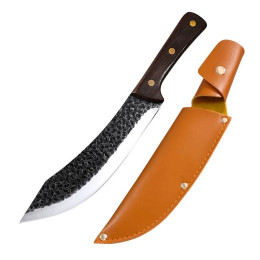 Кованый нож для обвалки Slaughter, ножи-тесак из нержавеющей стали для мяса, фруктов, овощей, нож с деревянной ручкой, кухонный нож мясника