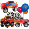 Воздушный шар из фольги в форме Monster Truck для детей, девочек и мальчиков, детский душ, принадлежности для свадьбы, дня рождения, тематический декор для вечеринки Monster Truck