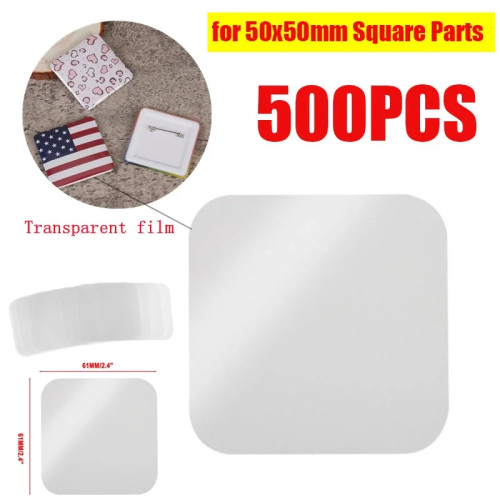 500 шт., Квадратные значки для холодильника, 50x50 мм