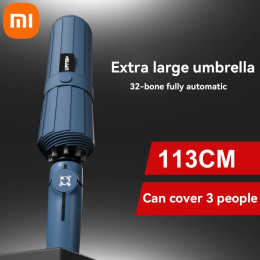 Полностью автоматический зонт Xiaomi 12 Bone, усиленный, ветростойкий, непромокаемый, Ультрафиолетовый