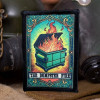 Тактическая нашивка THE DUMPSTER FIRE с принтом, значок морали, петля с крючком, военная повязка на руку, декоративная наклейка для рюкзака
